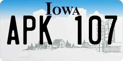 IA license plate APK107
