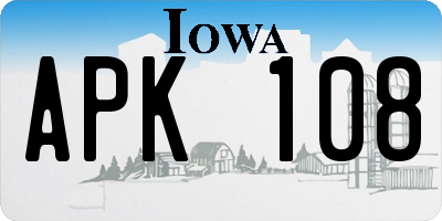IA license plate APK108