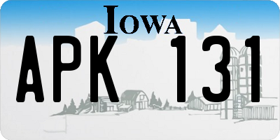 IA license plate APK131