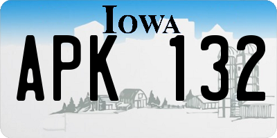 IA license plate APK132