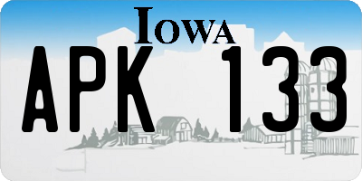 IA license plate APK133