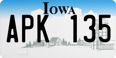 IA license plate APK135