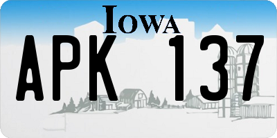 IA license plate APK137