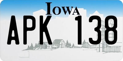 IA license plate APK138