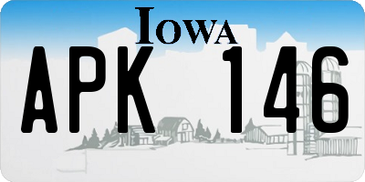 IA license plate APK146