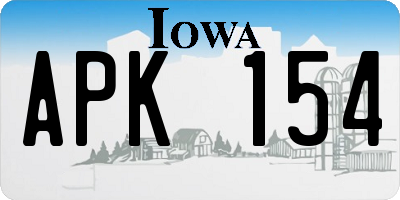 IA license plate APK154
