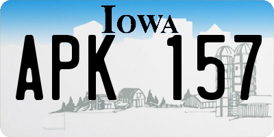 IA license plate APK157