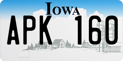 IA license plate APK160