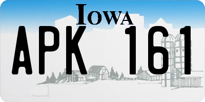 IA license plate APK161