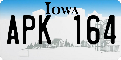 IA license plate APK164