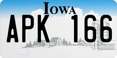 IA license plate APK166