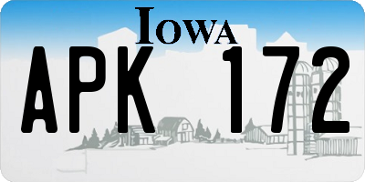 IA license plate APK172
