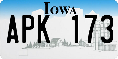 IA license plate APK173