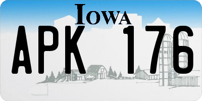 IA license plate APK176