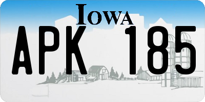 IA license plate APK185
