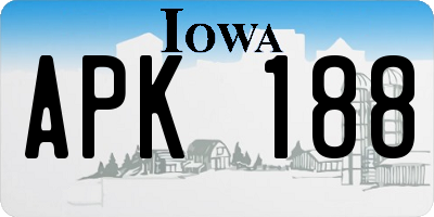 IA license plate APK188