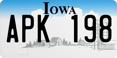 IA license plate APK198