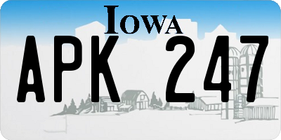 IA license plate APK247