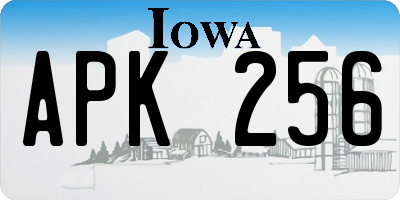 IA license plate APK256