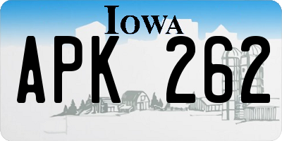 IA license plate APK262