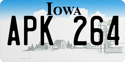 IA license plate APK264