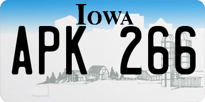 IA license plate APK266