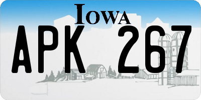 IA license plate APK267