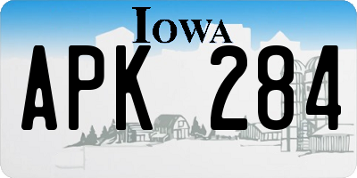 IA license plate APK284