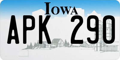 IA license plate APK290