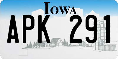 IA license plate APK291