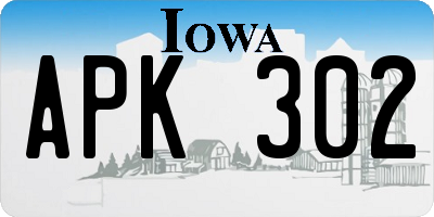 IA license plate APK302
