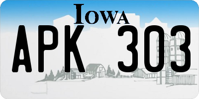 IA license plate APK303