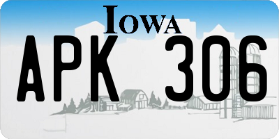 IA license plate APK306