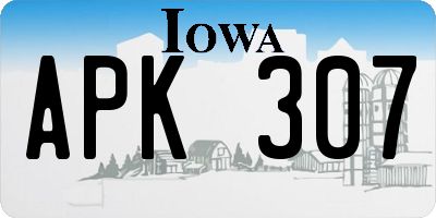 IA license plate APK307