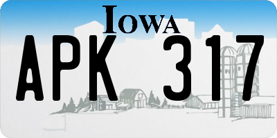 IA license plate APK317