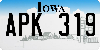 IA license plate APK319