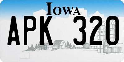 IA license plate APK320