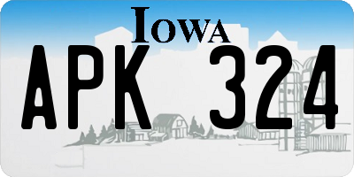 IA license plate APK324