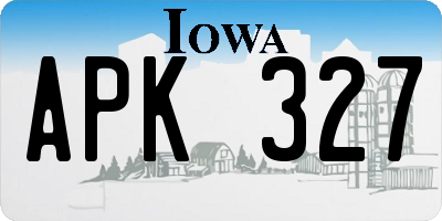 IA license plate APK327