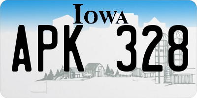 IA license plate APK328