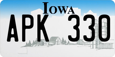IA license plate APK330