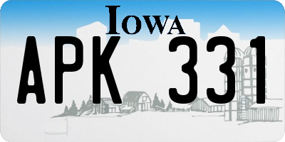 IA license plate APK331