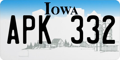 IA license plate APK332