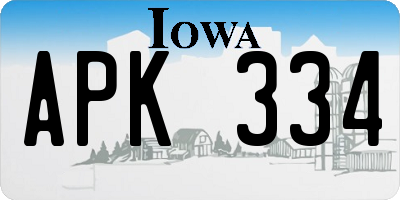 IA license plate APK334