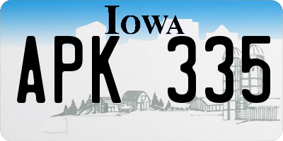 IA license plate APK335