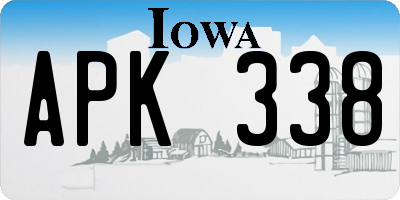 IA license plate APK338