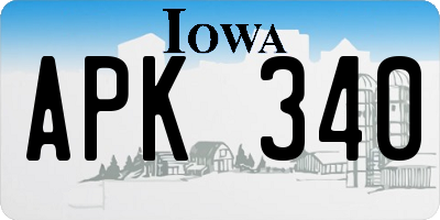 IA license plate APK340