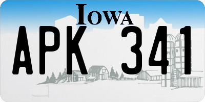 IA license plate APK341