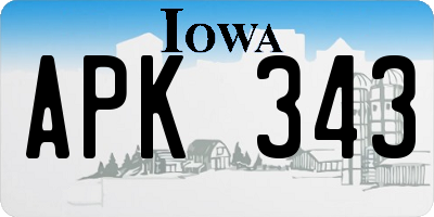 IA license plate APK343