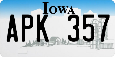 IA license plate APK357